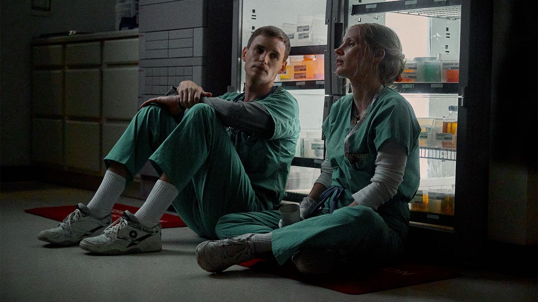 Eddie Redmayne and Jessica Chastain, The Good Nurse