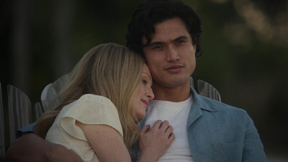Julianne Moore and Charles Melton, May December