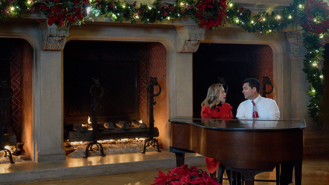 Bethany Joy Lenz Is Accused of Being a Ghost in Hallmark's A Biltmore Christmas Exclusive Clip