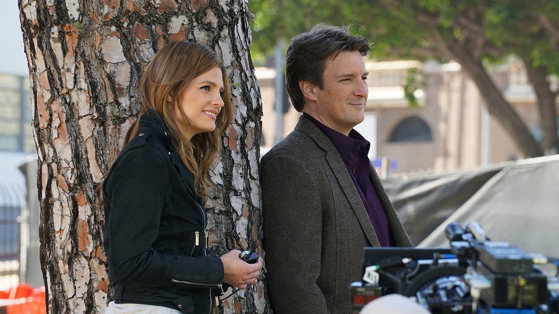 Stana Katic and Nathan Fillion, Castle