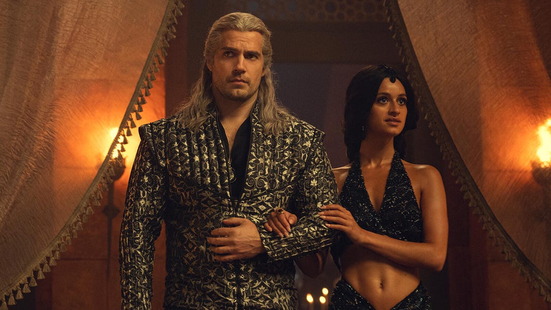 Henry Cavill and Anya Chalotra, The Witcher